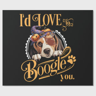 Beagle Mom Halloween Dog Lover Wrapping Paper