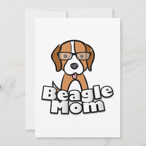 Beagle Mom Love Dog Mothers Day Gift Card