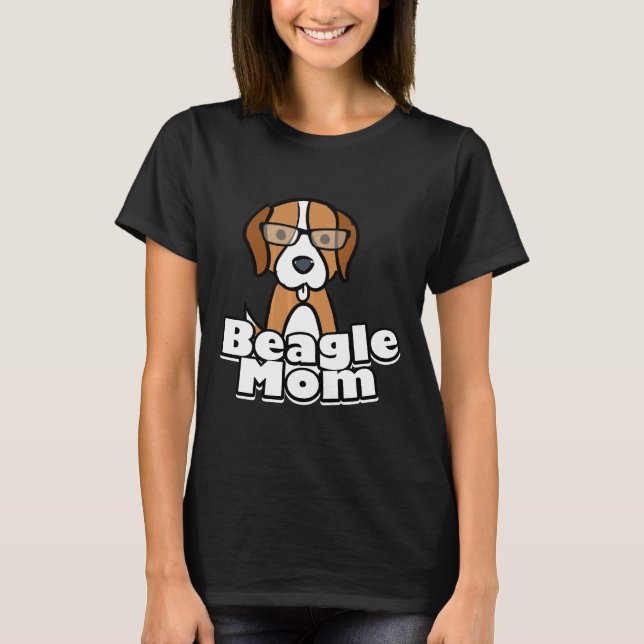 Beagle Mom Love Dog Mothers Days T-Shirt (Front)