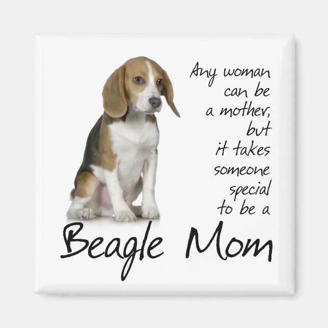 Beagle Mom Magnet (Front)