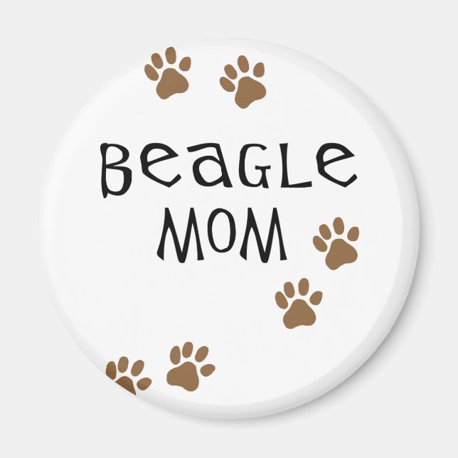 Beagle Mom Magnet (Front)