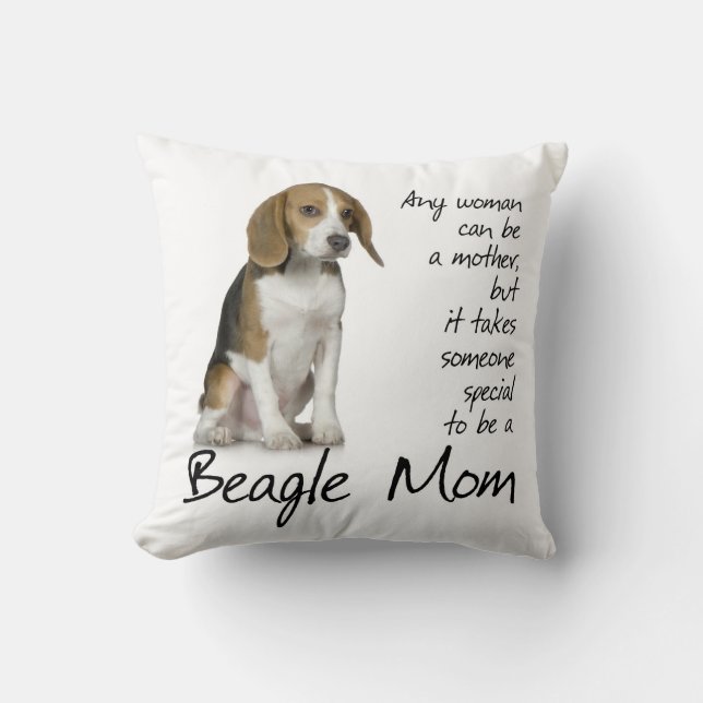Beagle Mom Pillow (Front)
