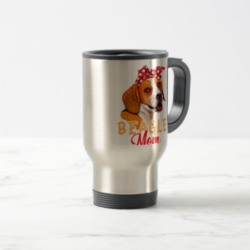 Beagle Mom Proud Owner Women Girls Travel Mug