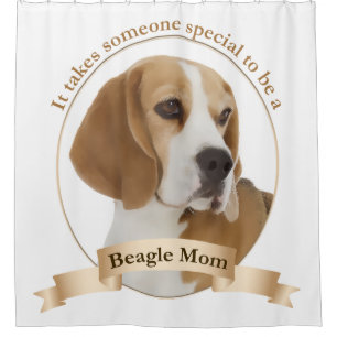 Beagle Mom Shower Curtain