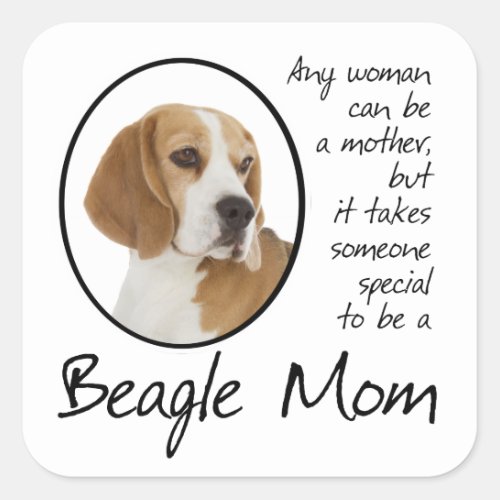 Beagle Mom Stickers