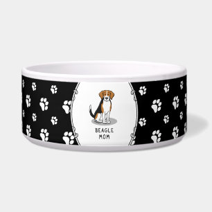 Beagle Mom (tri color 3) Dog Cute Dog Mom Bowl