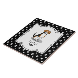 Beagle Mom (tri color 3) Dog Cute Dog Mom Ceramic Tile