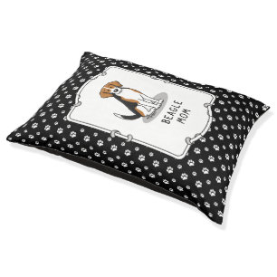 Beagle Mom (tri color 3) Dog Cute Dog Mom Pet Bed