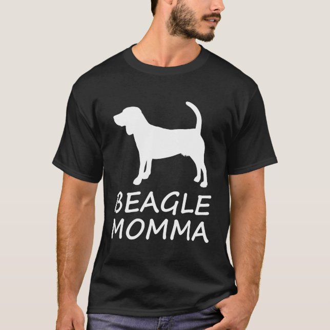 Beagle Momma Dog T-Shirt (Front)