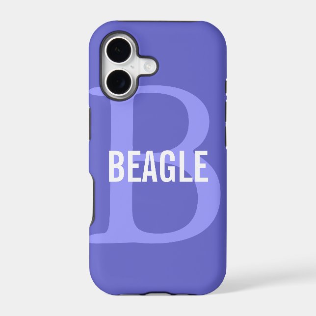Beagle Monogram Iphone Case (Back)