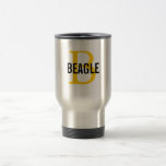 Beagle Monogram Travel Mug