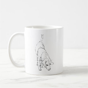 Beagle Mug – Hand Drawn Ink Dog Coffee Mug
