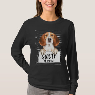 Beagle Mugshot Guilty Dog T-Shirt