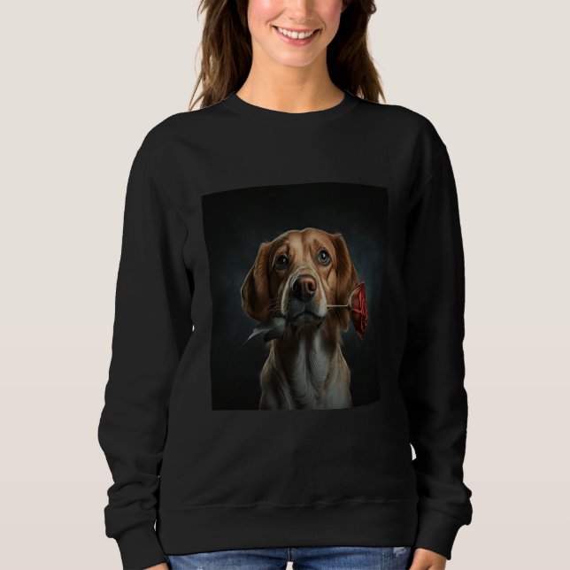 Beagle My Valentine Date Sweatshirt (Front)