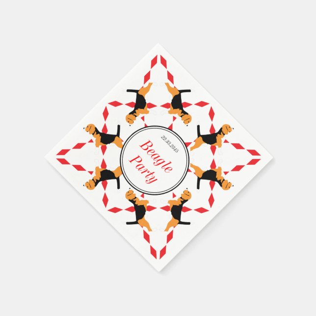 Beagle Napkins (Corner)