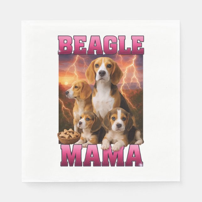 Beagle  napkins (Front)