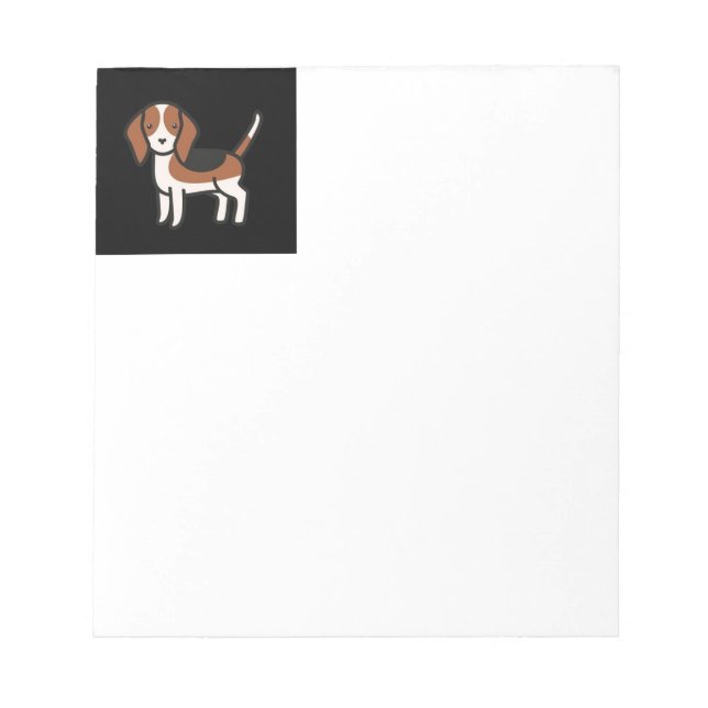 Beagle New Cartoon Notepad (Front)