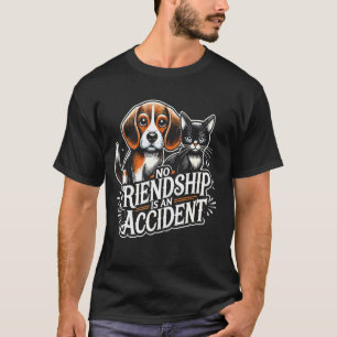 Beagle No Friendship Accident Cat Puppy T-Shirt