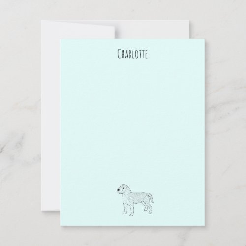 Beagle Note Card