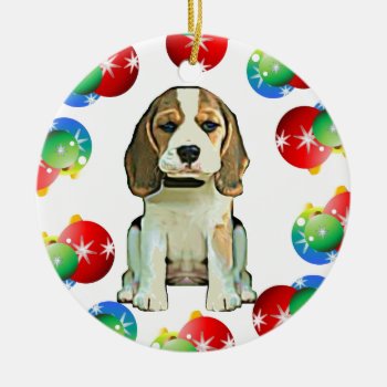 Beagle Ornament by turtle_love at Zazzle