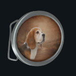 Beagle Oval Belt Buckle<br><div class="desc">Beagle Oval Belt Buckle</div>