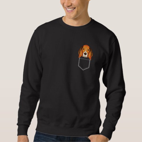 Beagle Owner Animal Pet Dog  Cute Pocket Beagle Sweatshirt