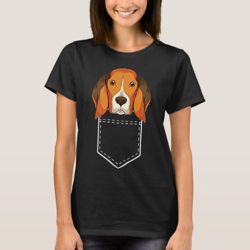 Beagle Owner Animal Pet Dog  Cute Pocket Beagle  T_Shirt