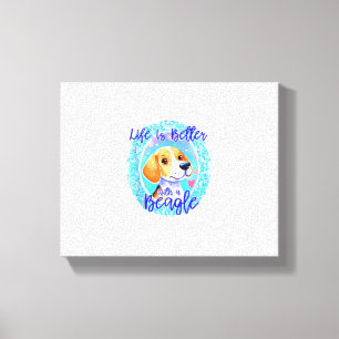 Beagle owner dog puppy mama beagle dog cute women canvas print