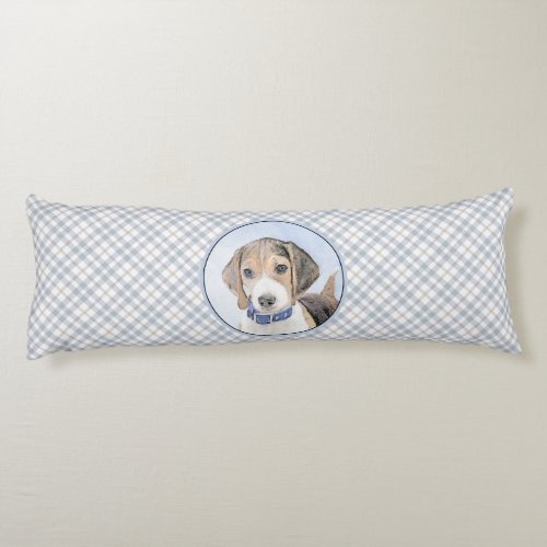 Beagle Painting _ Cute Original Dog Art Body Pillow