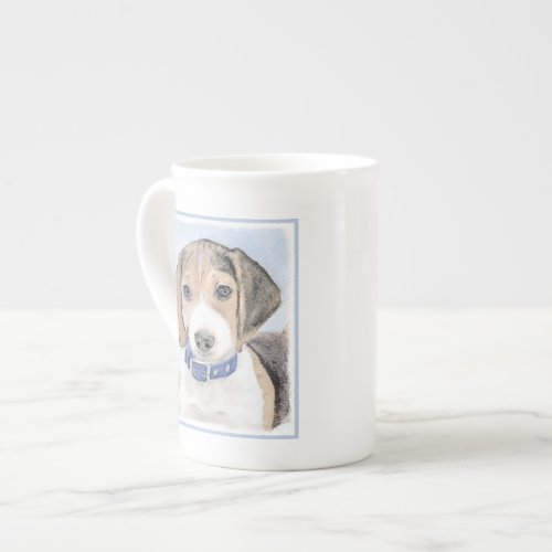 Beagle Painting _ Cute Original Dog Art Bone China Mug