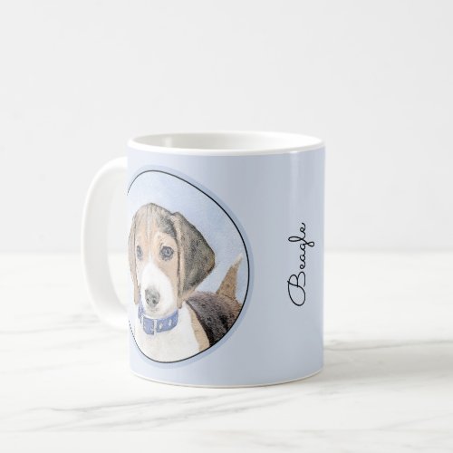Beagle Painting _ Cute Original Dog Art Coffee Mug