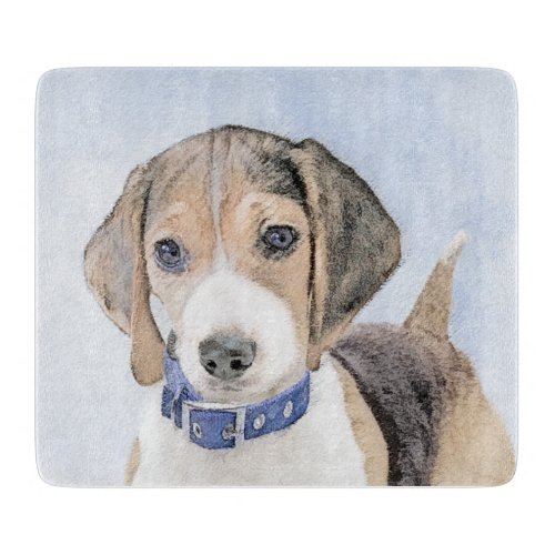 Beagle Painting _ Cute Original Dog Art Cutting Board