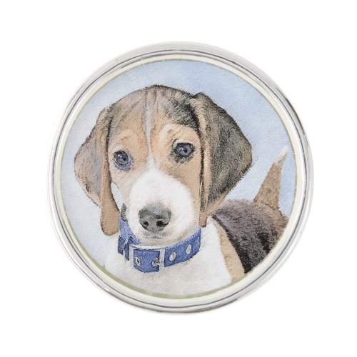 Beagle Painting _ Cute Original Dog Art Lapel Pin