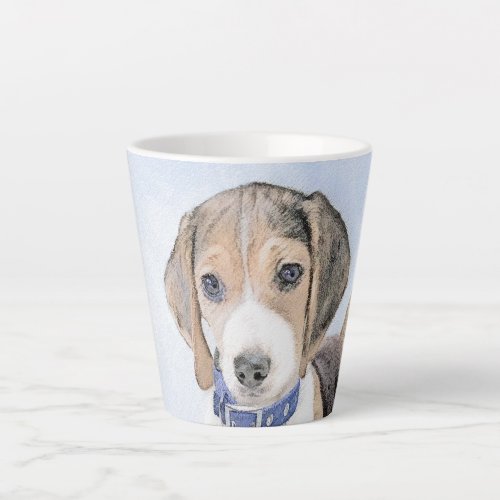 Beagle Painting _ Cute Original Dog Art Latte Mug