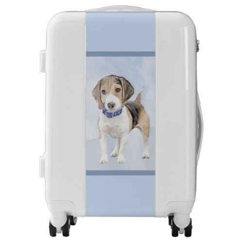 Beagle Painting _ Cute Original Dog Art Luggage