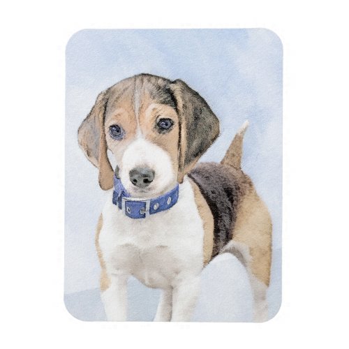 Beagle Painting _ Cute Original Dog Art Magnet