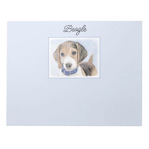 Beagle Painting _ Cute Original Dog Art Notepad
