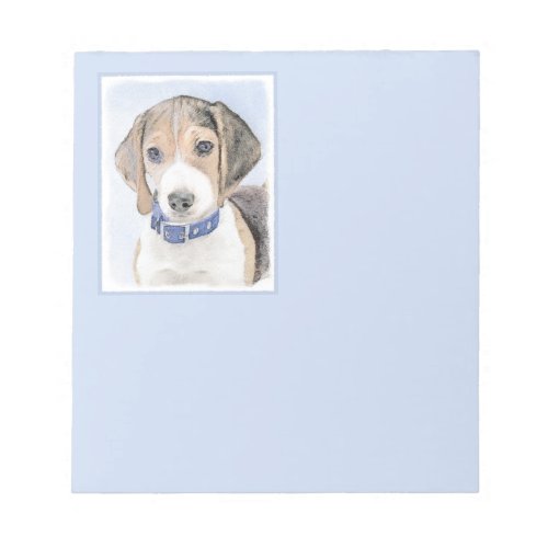 Beagle Painting _ Cute Original Dog Art Notepad