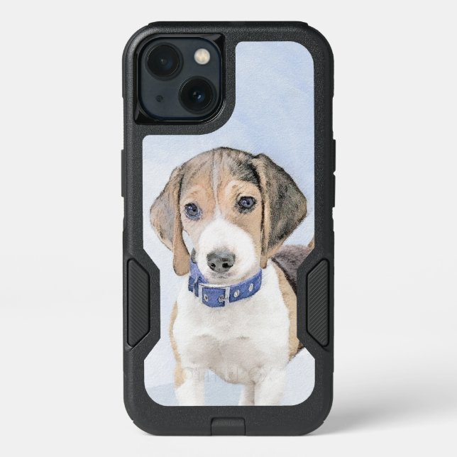 Beagle Painting - Cute Original Dog Art Otterbox iPhone Case (Back)