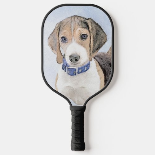 Beagle Painting _ Cute Original Dog Art Pickleball Pickleball Paddle