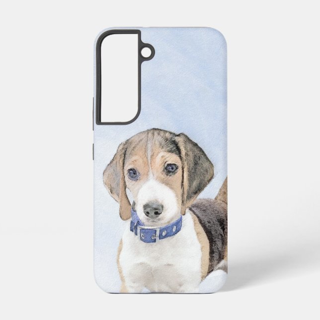 Beagle Painting - Cute Original Dog Art Samsung Galaxy Case (Back)