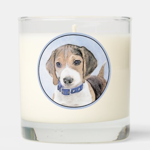 Beagle Painting _ Cute Original Dog Art Scented Candle