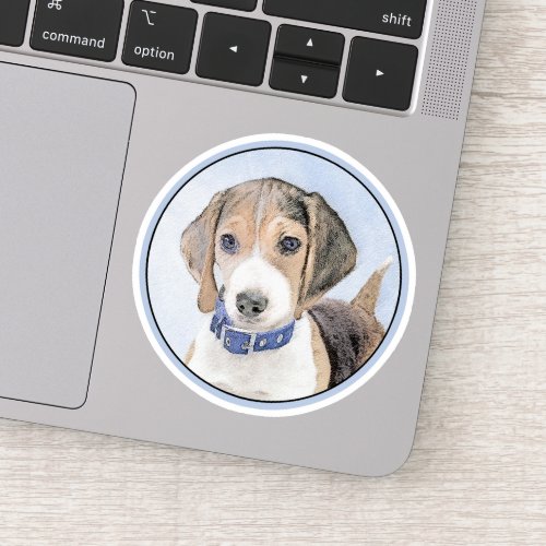 Beagle Painting _ Cute Original Dog Art Sticker
