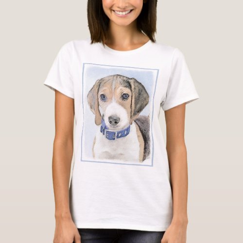 Beagle Painting _ Cute Original Dog Art T_Shirt