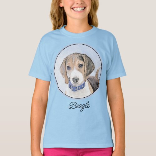 Beagle Painting _ Cute Original Dog Art T_Shirt