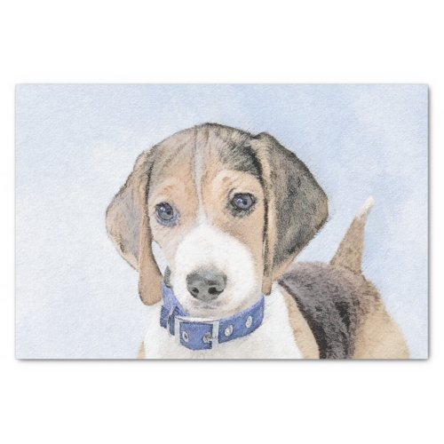 Beagle Painting _ Cute Original Dog Art Tissue Paper