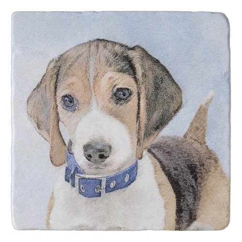 Beagle Painting _ Cute Original Dog Art Trivet