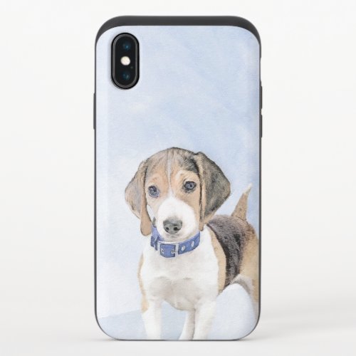 Beagle Painting _ Cute Original Dog Art iPhone X Slider Case