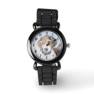 Watch 腕時計　バーチャルペット　犬　ドッグ　わんちゃん　レア　Qpet 甲斐犬（黒）の腕時計 – とけい屋びと。