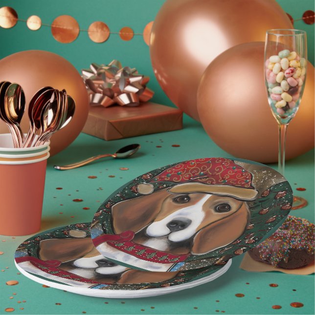 Beagle Paper Plates (Multi)